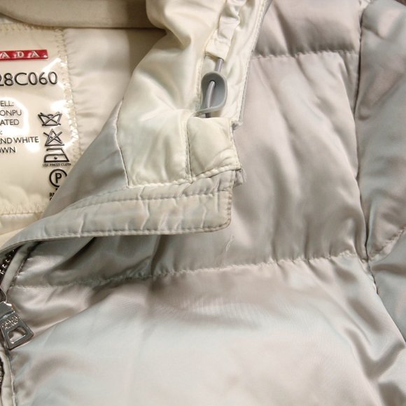 Prada Silver Puffer Jacket - Picture 5 of 11